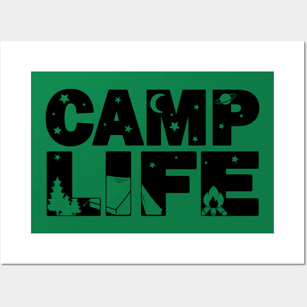 Camp Life Wall Art by Polahcrea